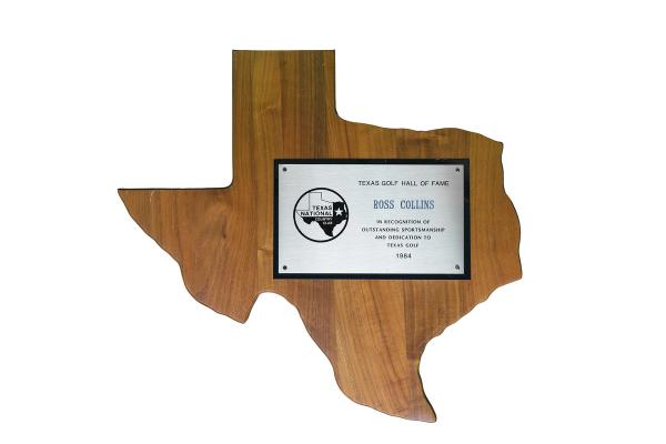 Texas Golf Hall Of Fame Plaque