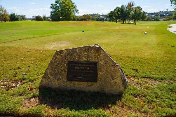 Joe Finger Monument at Riverhill Country Club