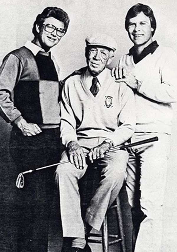 Harvey Penick - Photo with Tom Kite and Ben Crenshaw