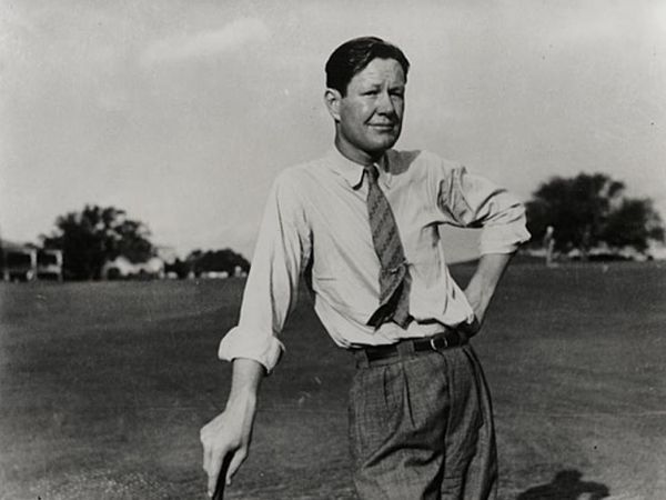 A young Nelson on the course