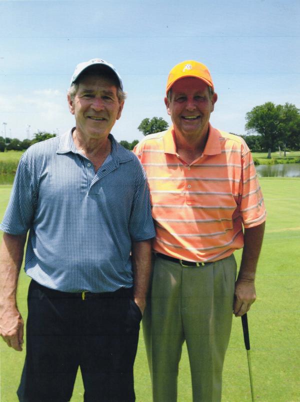 Photo with President Bush