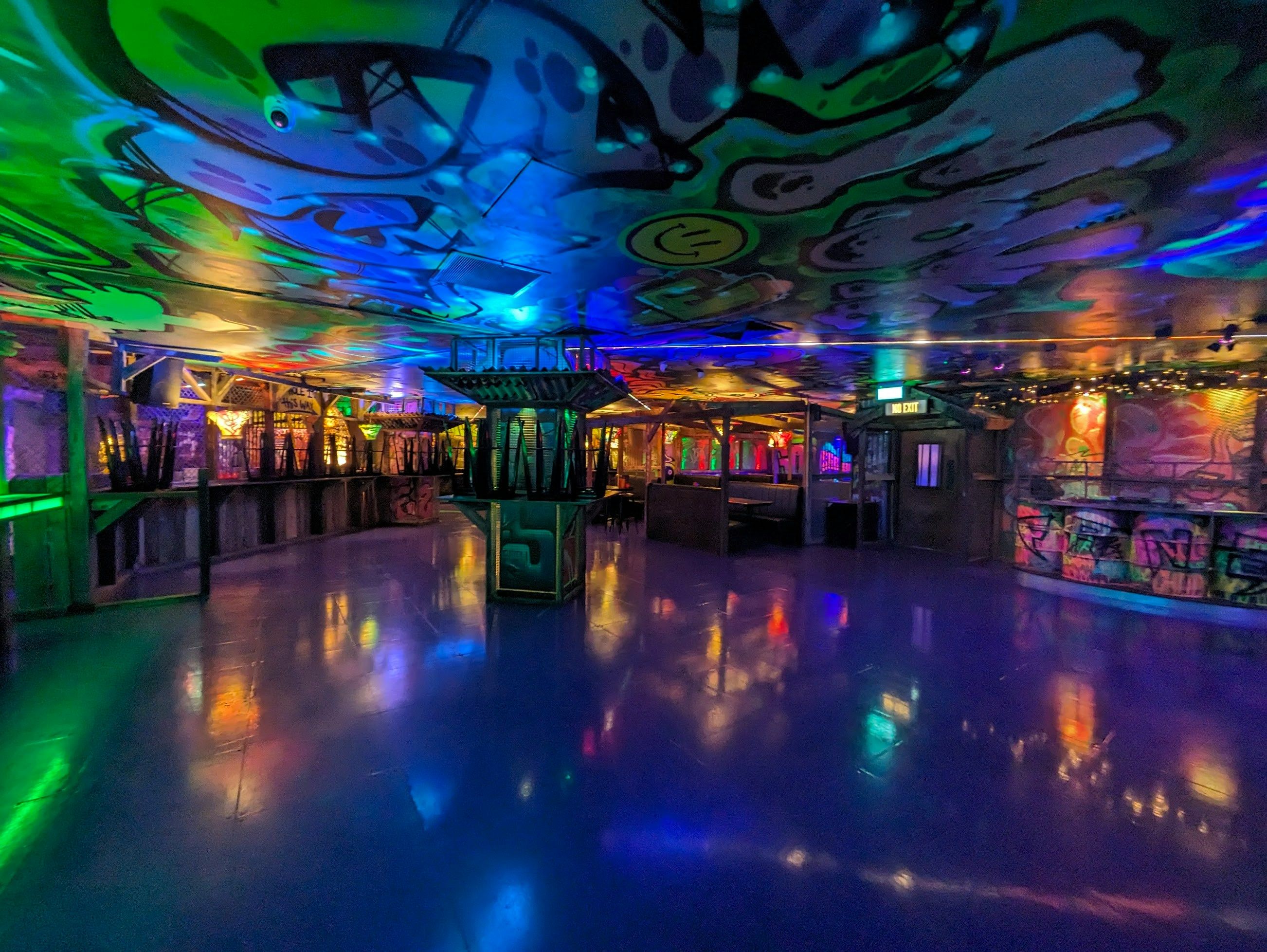 Empty nightclub interior