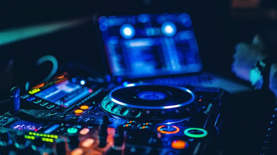 Pioneer CDJ media player close-up