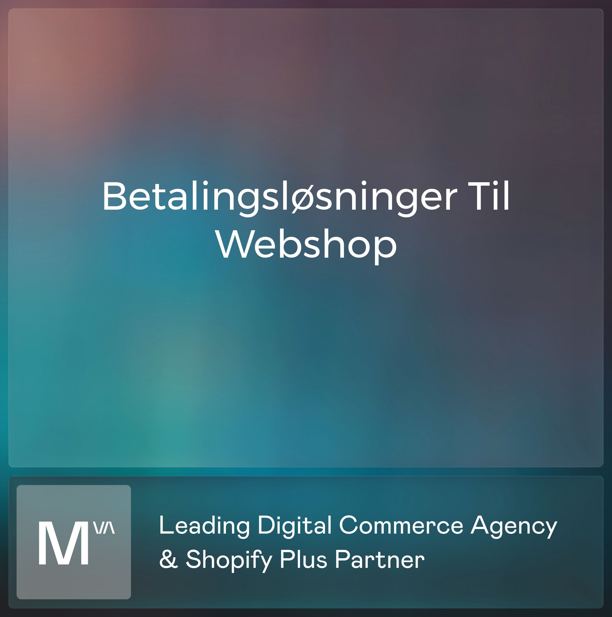 Betalingsløsninger til webshop