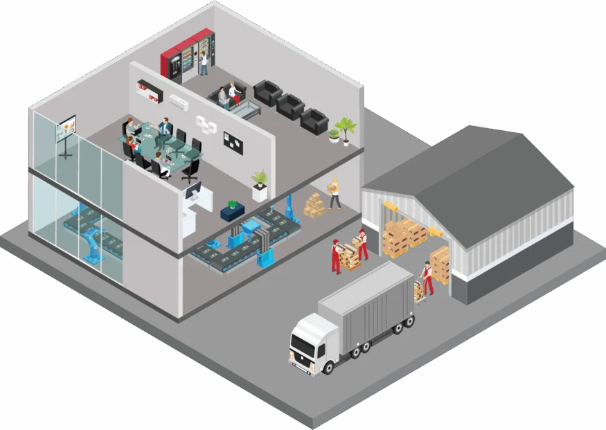 Commercial facility infographic - manufacturing pest control