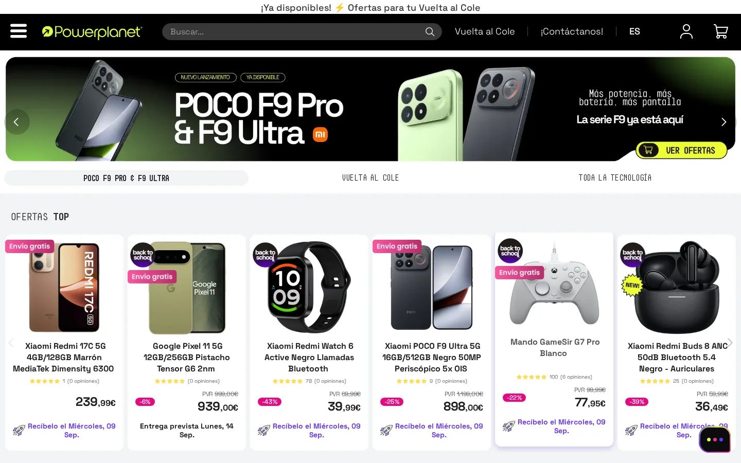 Tienda Power Planet Online