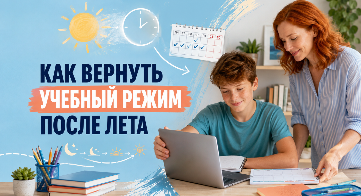 Как вернуть учебный режим после лета