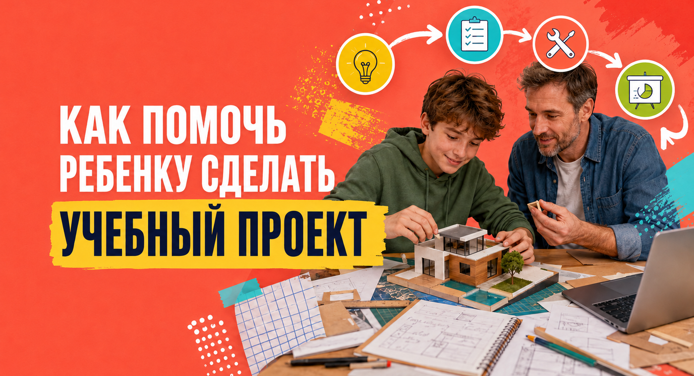 Как помочь ребенку сделать учебный проект
