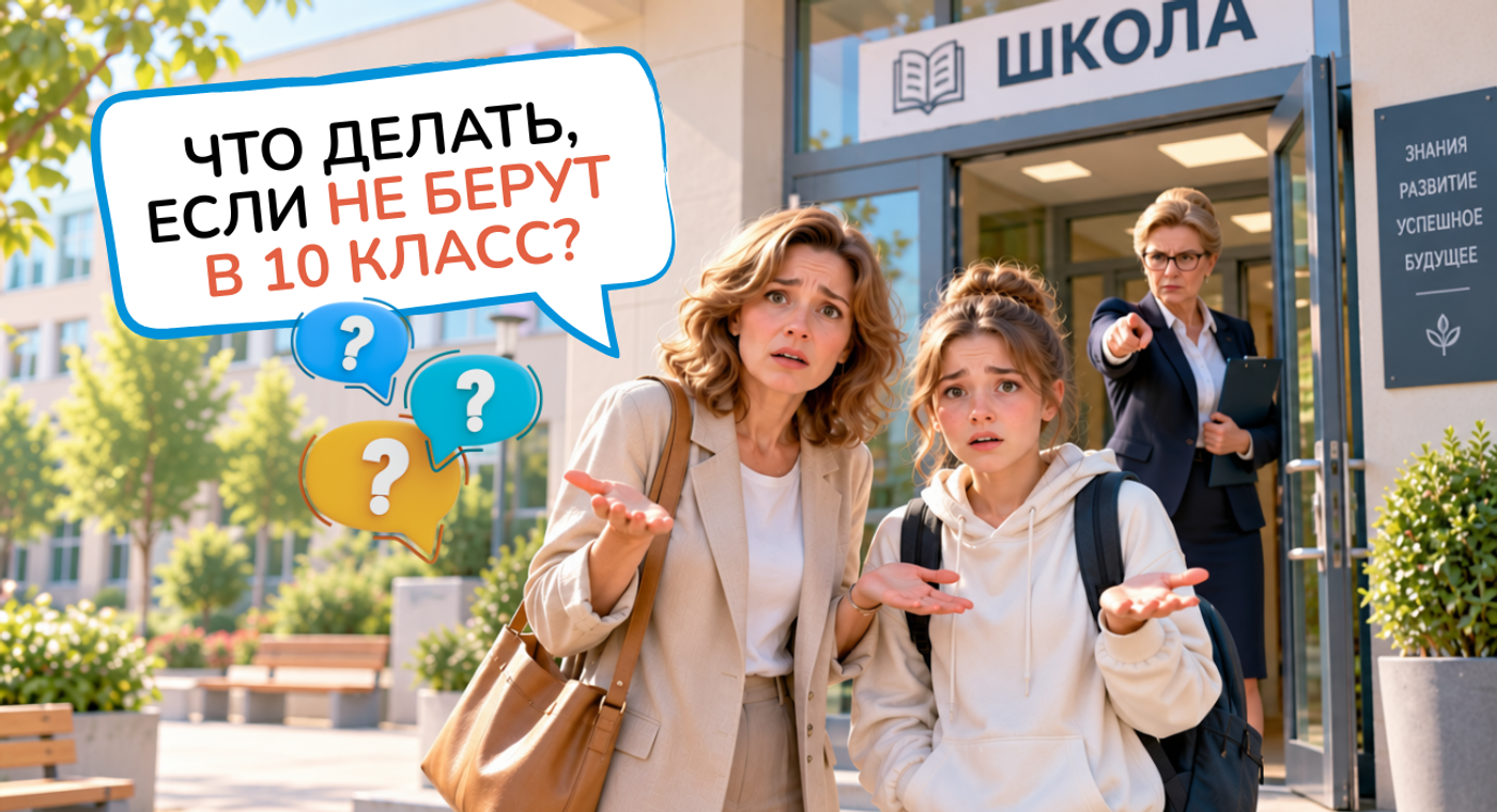 Что делать, если не берут в 10 класс?
