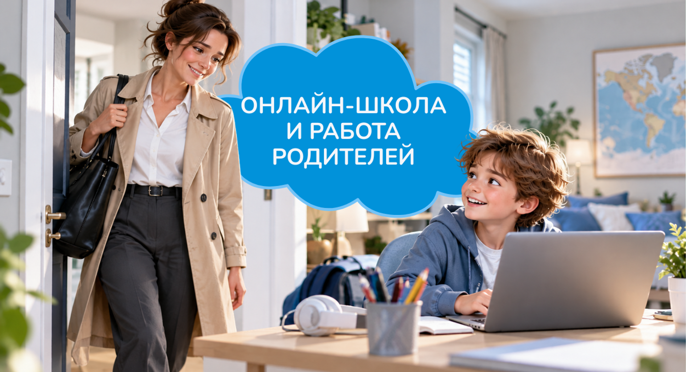 Как выбрать онлайн-школу, если оба родителя работают?