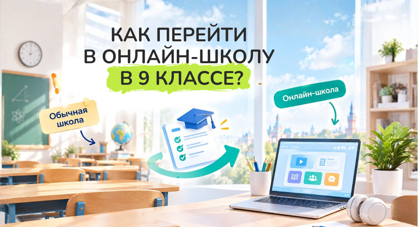 Онлайн-школа для 9 класса. Как перейти после начала учебного года и подготовиться к ОГЭ