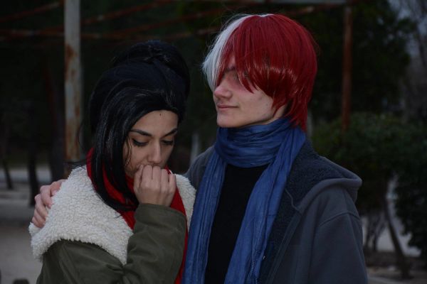 Todoroki Shoto y Yaoyorozu Momo BokunoHero 30-03-2018