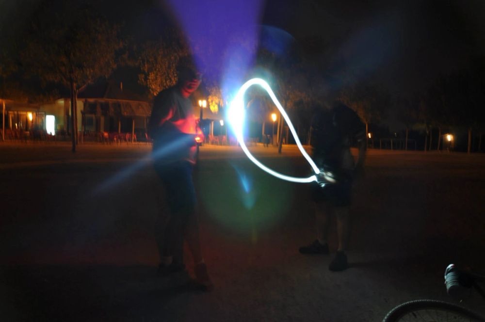 Efectos de luz Parque Polvoranca (leganes) 31-08-2014