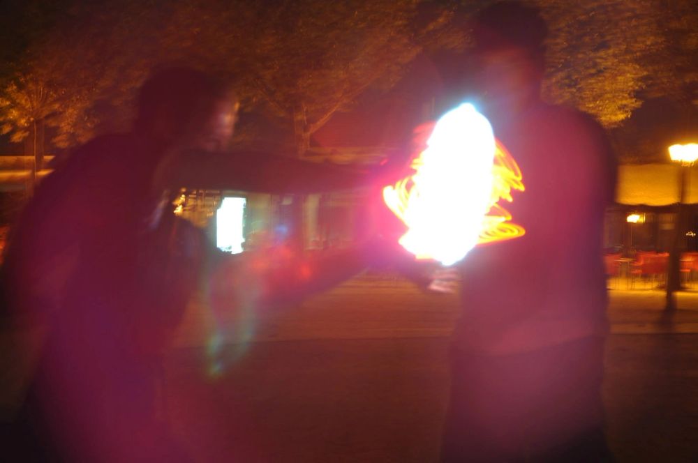 Efectos de luz Parque Polvoranca (leganes) 31-08-2014