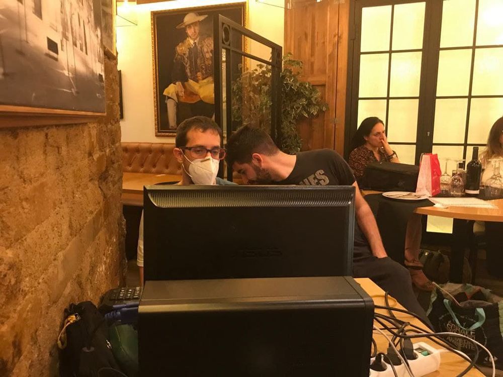 Grabando programa "la andanada del 5" temporada 2021