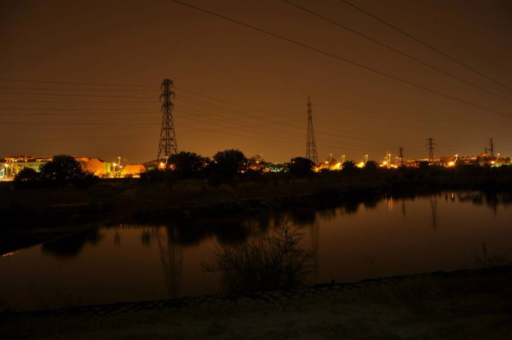 Efectos de luz (Parque butarque Leganes) 01-09-2014
