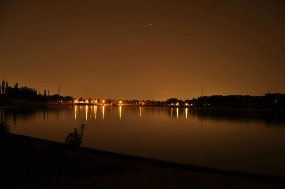 Efectos de luz Parque Polvoranca (leganes) 31-08-2014