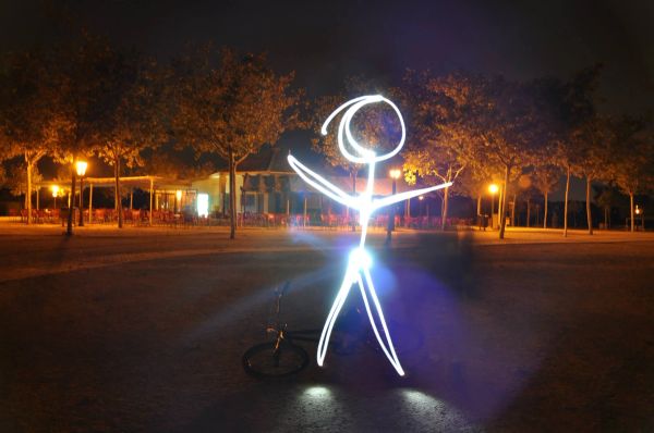 Efectos de luz Parque Polvoranca (leganes) 31-08-2014