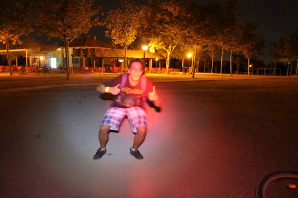 Efectos de luz Parque Polvoranca (leganes) 31-08-2014