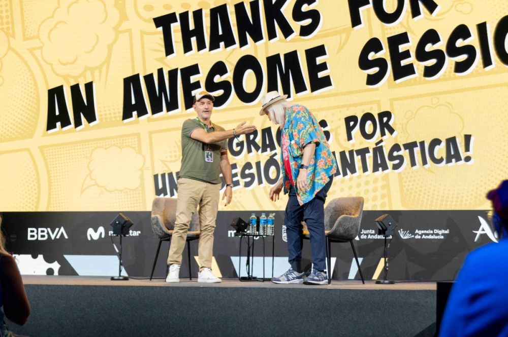 Panel de Charles Martinet (Voz mario bros)