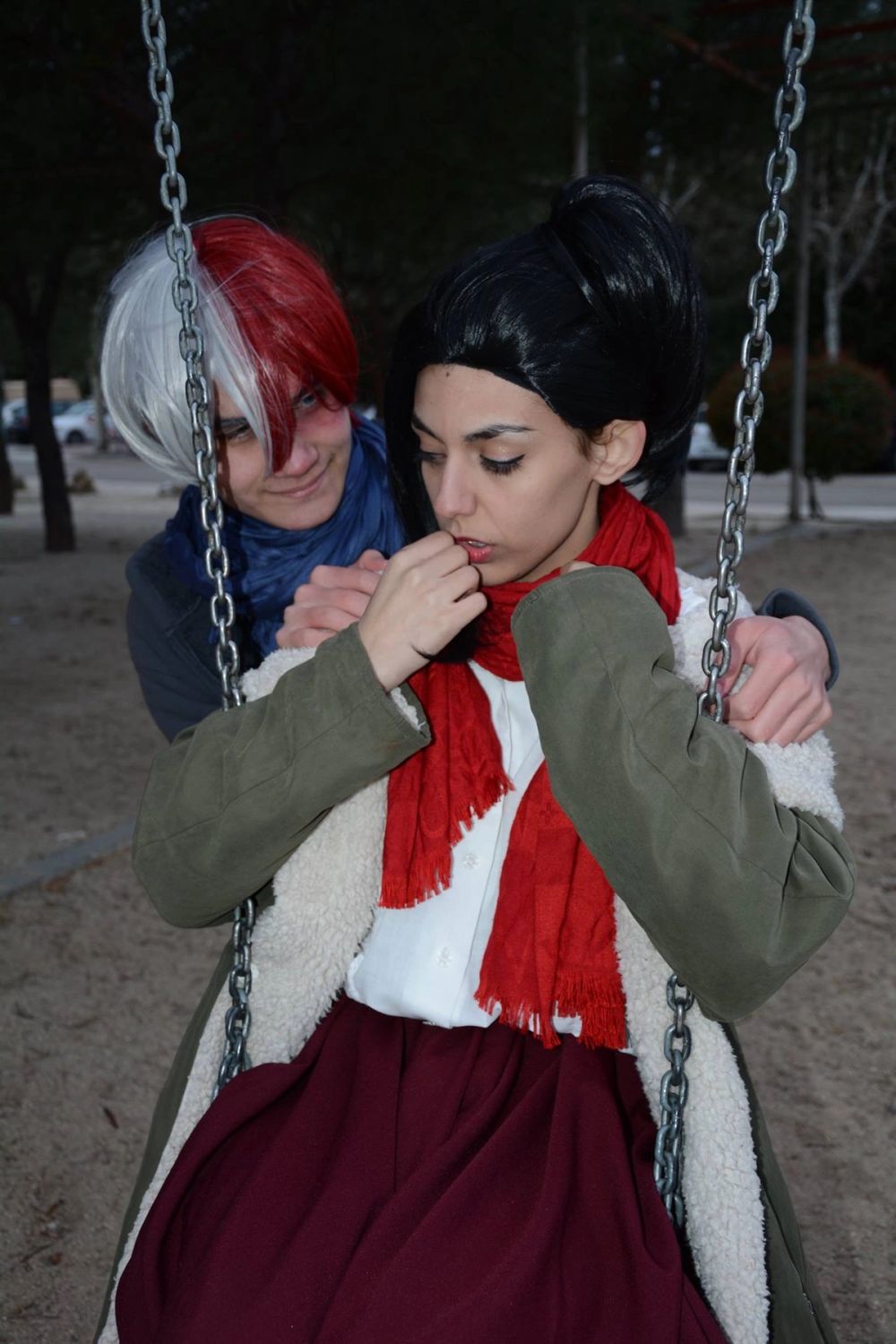 Todoroki Shoto y Yaoyorozu Momo BokunoHero 30-03-2018