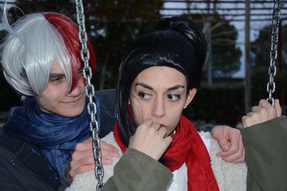 Todoroki Shoto y Yaoyorozu Momo BokunoHero 30-03-2018