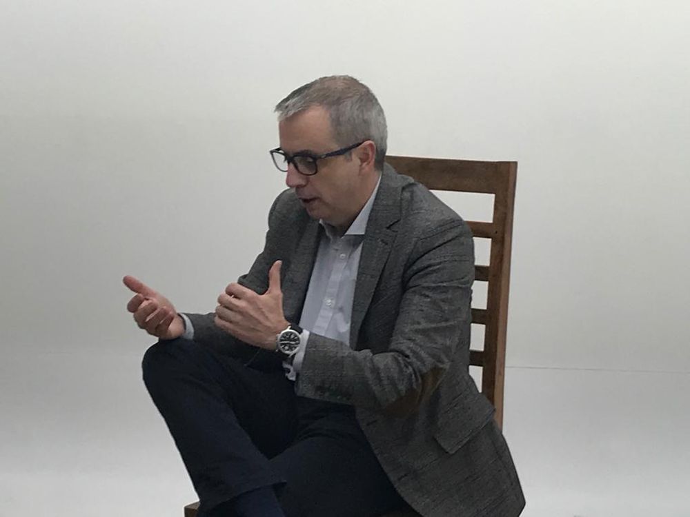 Grabando programa "Las entrevistas de Leganes" en el plato TVL 2021