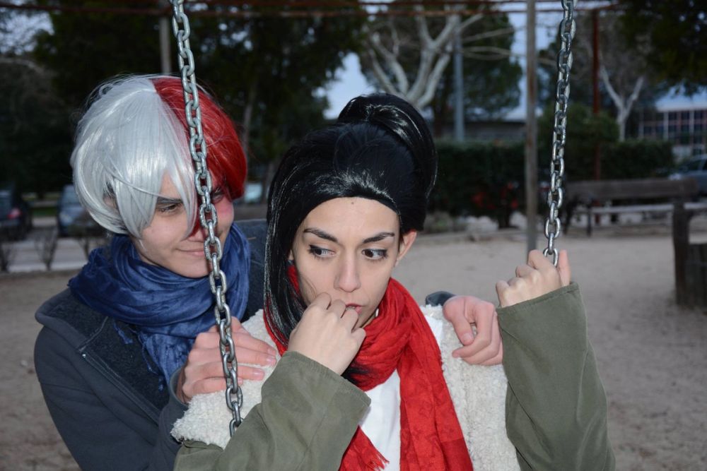 Todoroki Shoto y Yaoyorozu Momo BokunoHero 30-03-2018