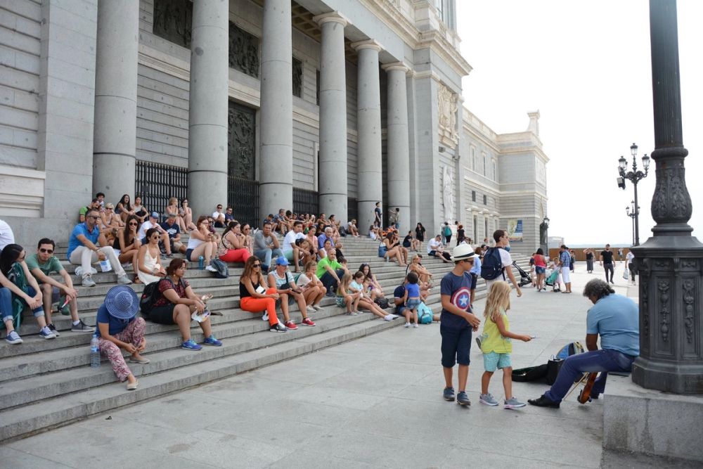 Palacio Real y catedral de la Almudena (Madrid) 15-08-2017