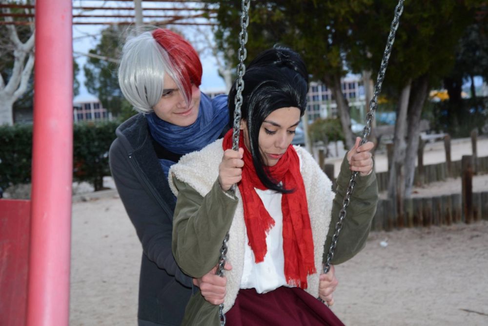 Todoroki Shoto y Yaoyorozu Momo BokunoHero 30-03-2018