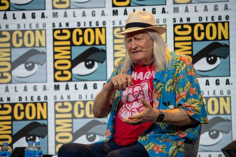 Panel de Charles Martinet (Voz mario bros)