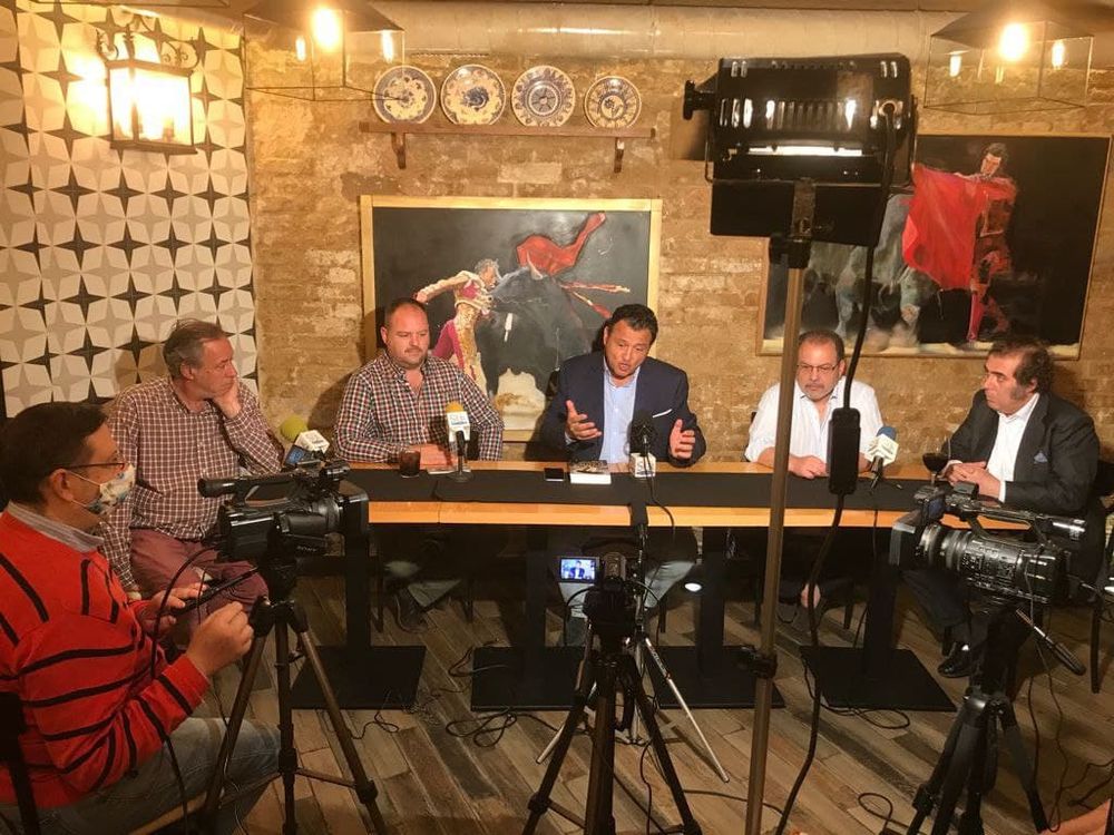 Grabando programa "la andanada del 5" temporada 2021