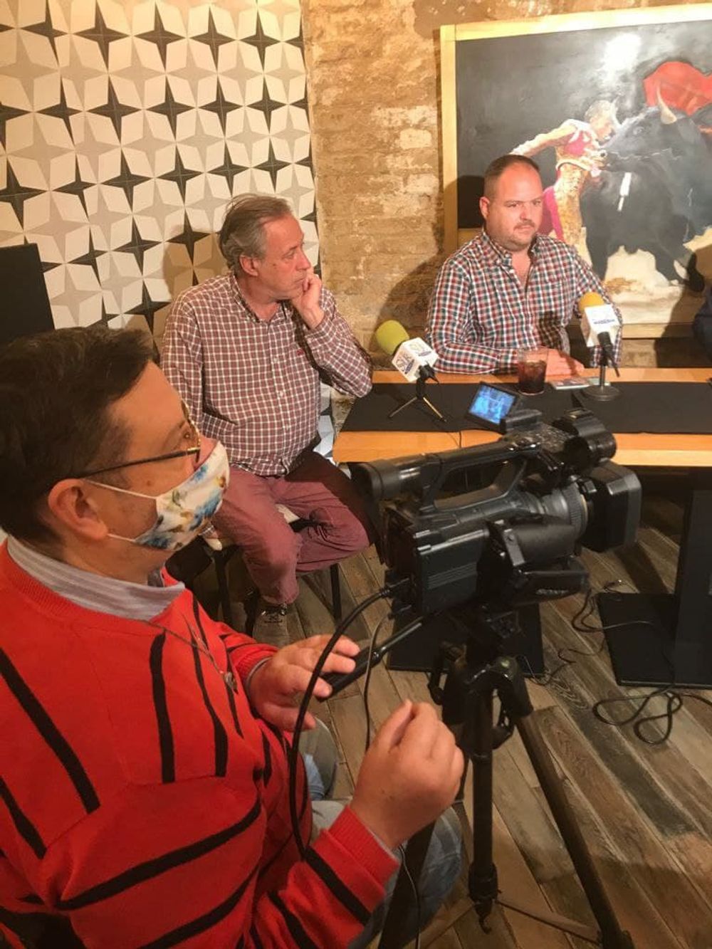 Grabando programa "la andanada del 5" temporada 2021