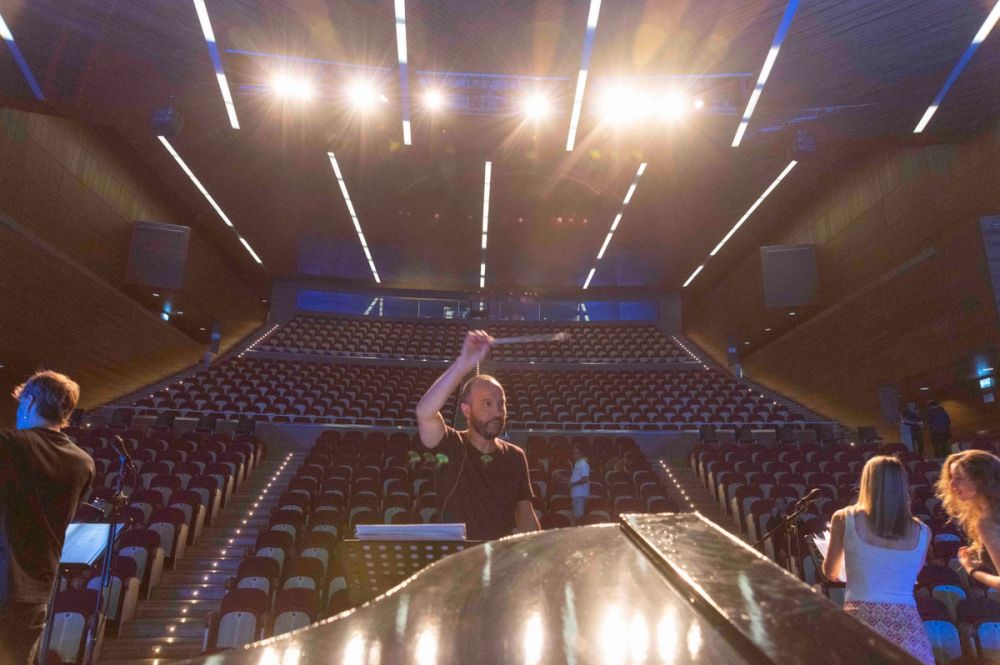 Ensayo del Concierto canciones de cine en español (Toledo) 12-09-2029