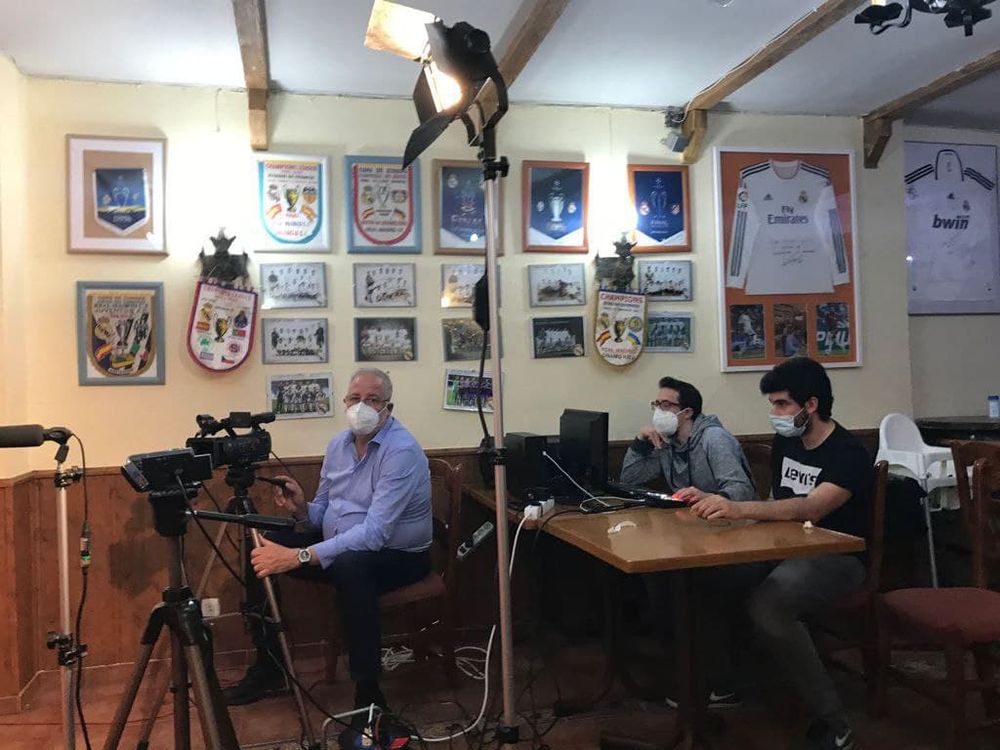Grabando programa "la andanada del 5" temporada 2021