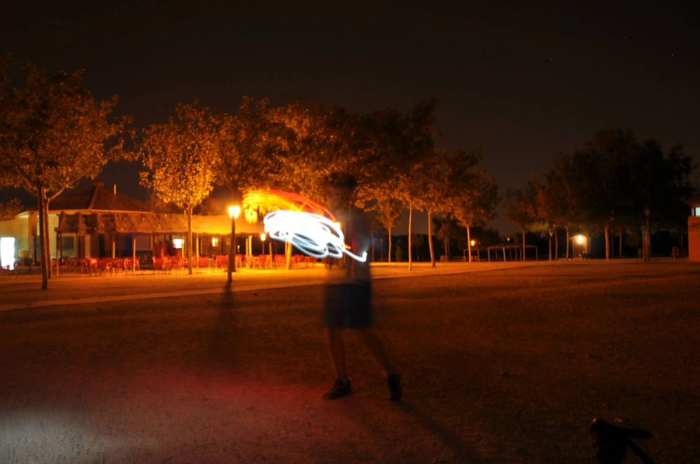 Efectos de luz Parque Polvoranca (leganes) 31-08-2014