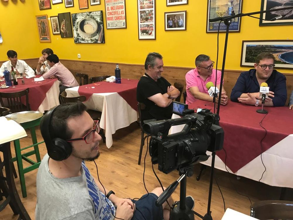 Grabando programa "la andanada del 5" temporada 2021