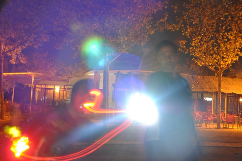 Efectos de luz Parque Polvoranca (leganes) 31-08-2014