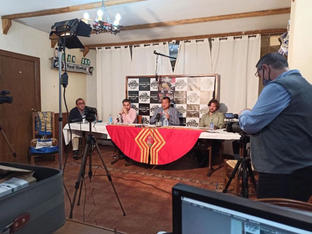 Grabando programa "la andanada del 5" temporada 2021