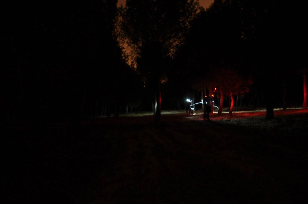 Efectos de luz Parque Polvoranca (leganes) 31-08-2014