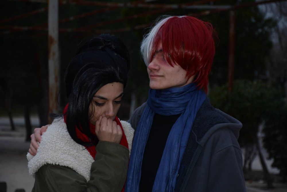 Todoroki Shoto y Yaoyorozu Momo BokunoHero 30-03-2018