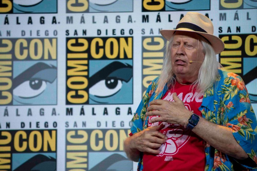 Panel de Charles Martinet (Voz mario bros)