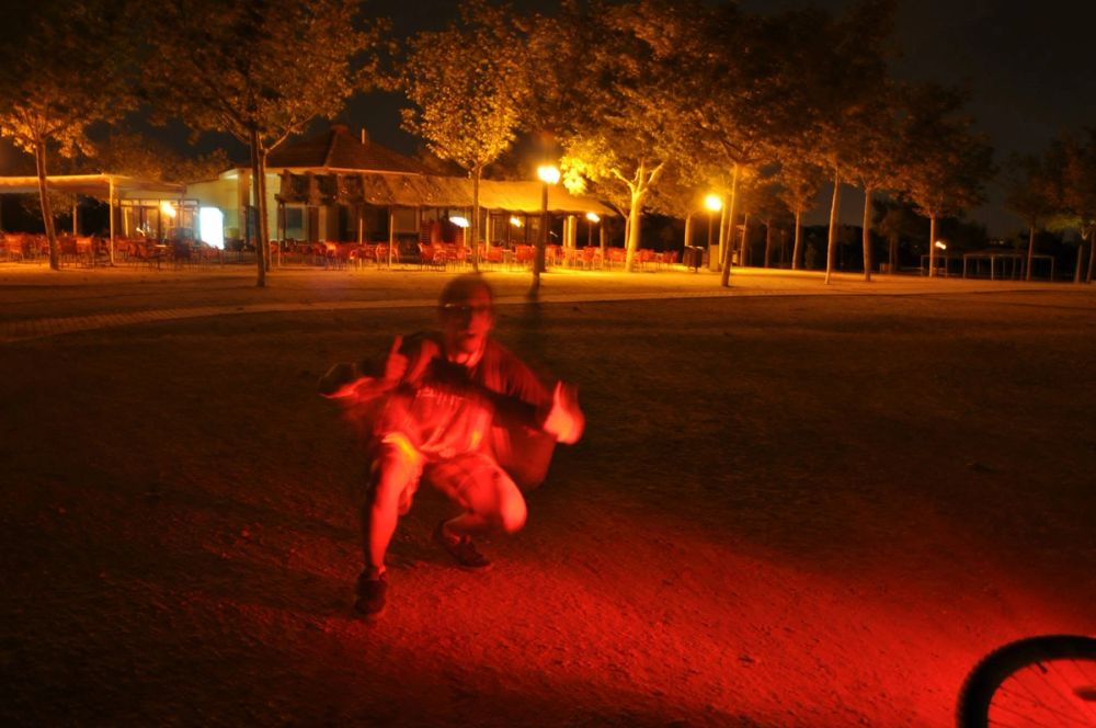 Efectos de luz Parque Polvoranca (leganes) 31-08-2014