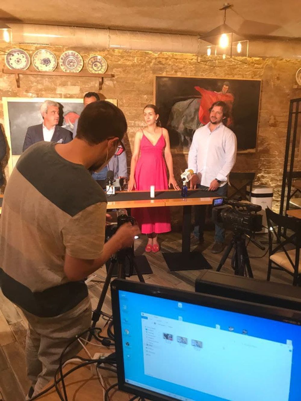 Grabando programa "la andanada del 5" temporada 2021