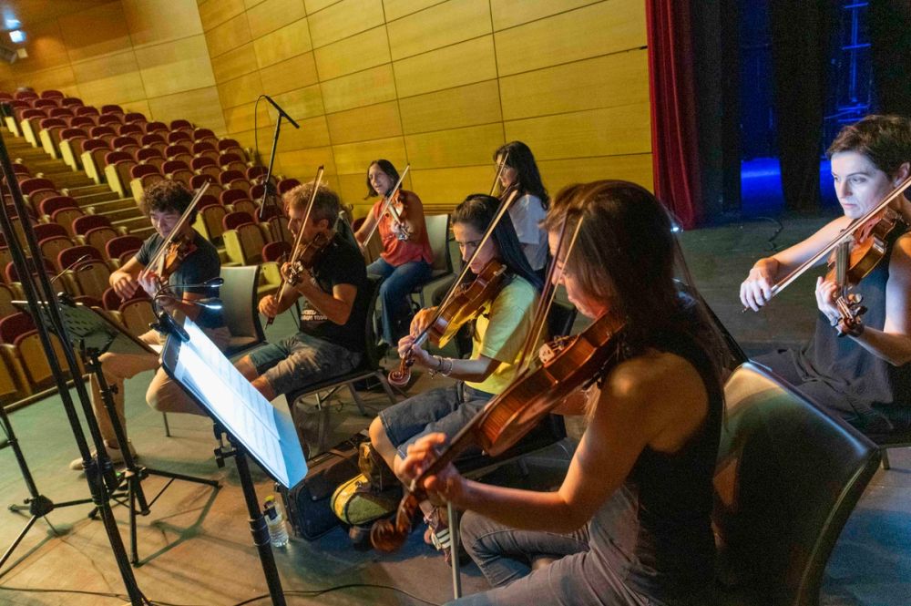 Ensayo del Concierto canciones de cine en español (Toledo) 12-09-2029