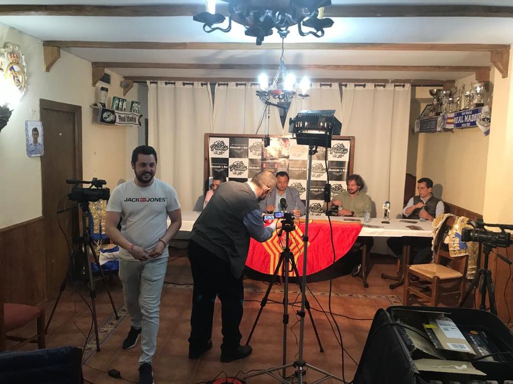 Grabando programa "la andanada del 5" temporada 2021