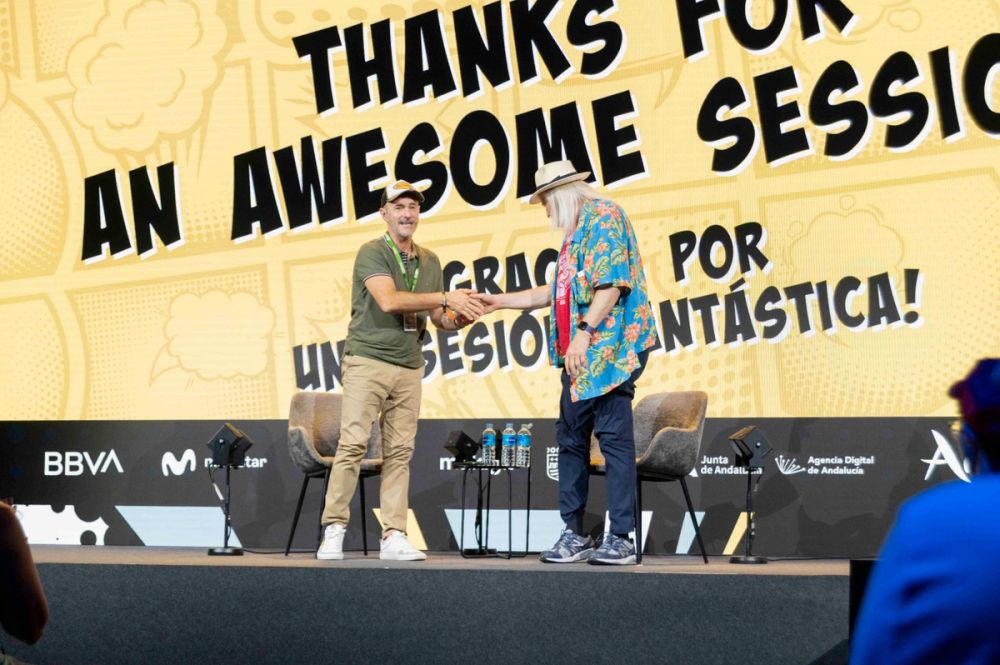 Panel de Charles Martinet (Voz mario bros)