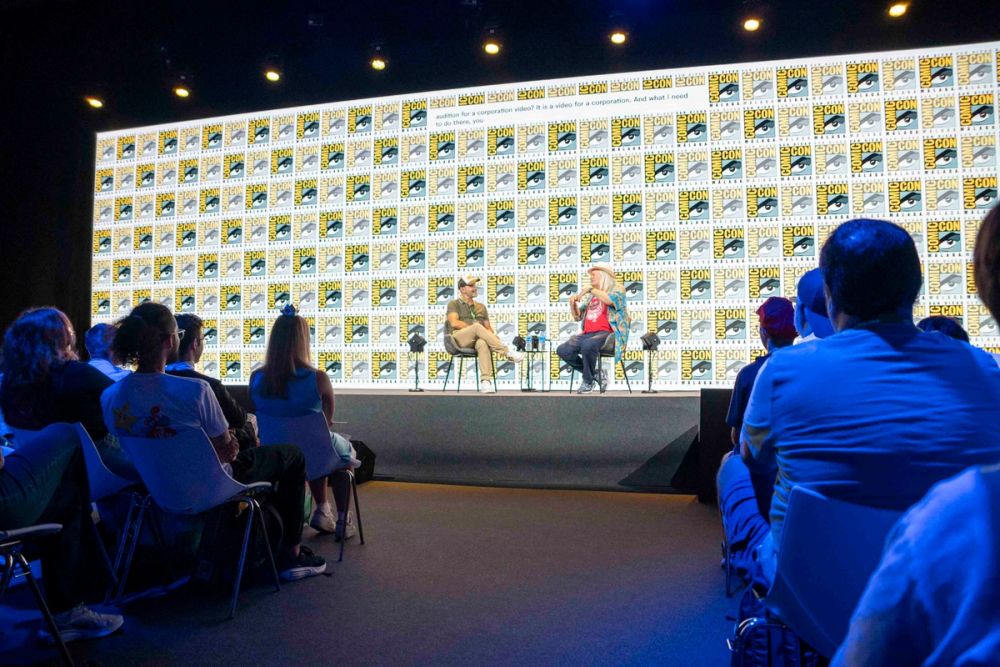 Panel de Charles Martinet (Voz mario bros)