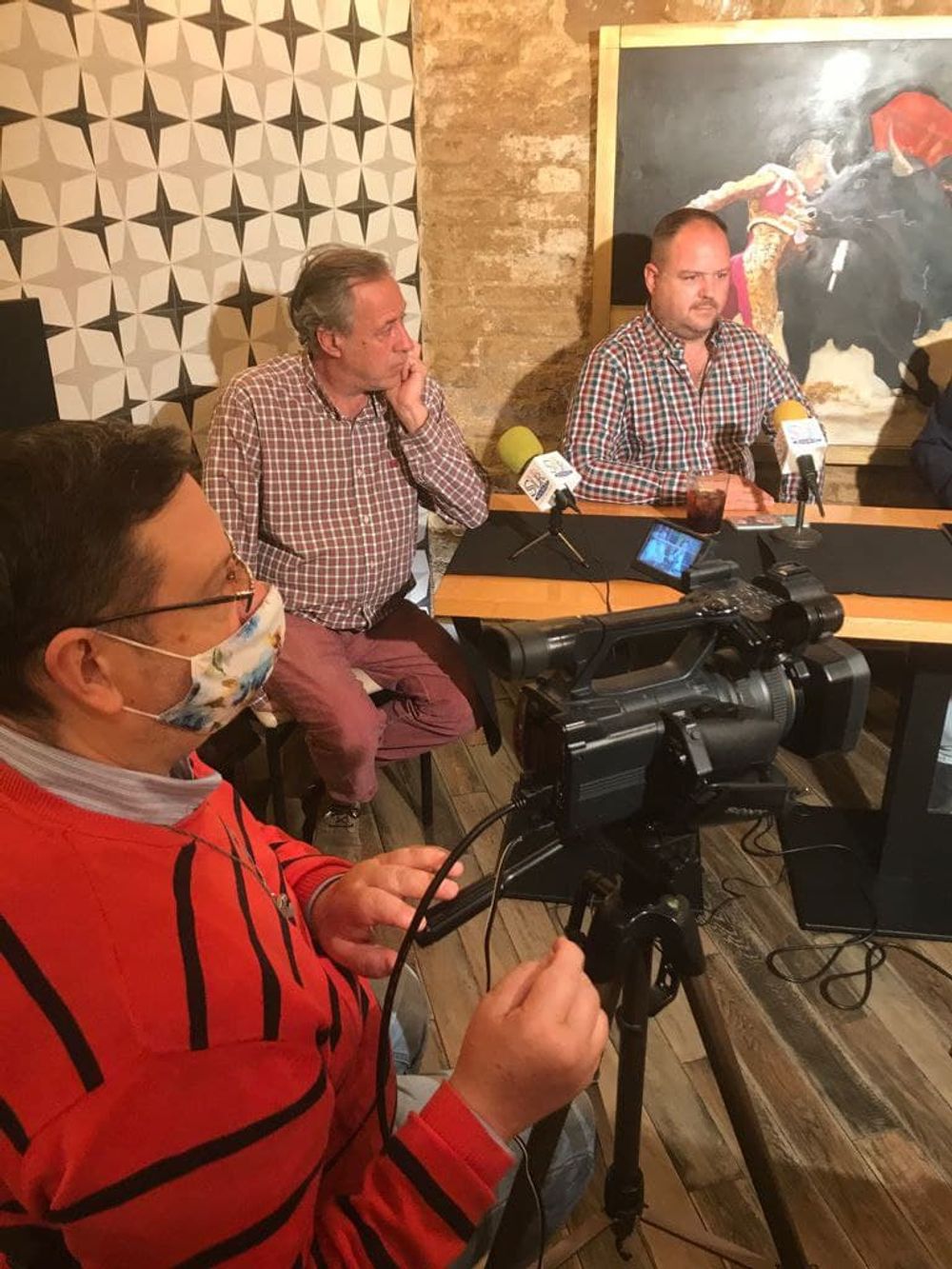Grabando programa "la andanada del 5" temporada 2021