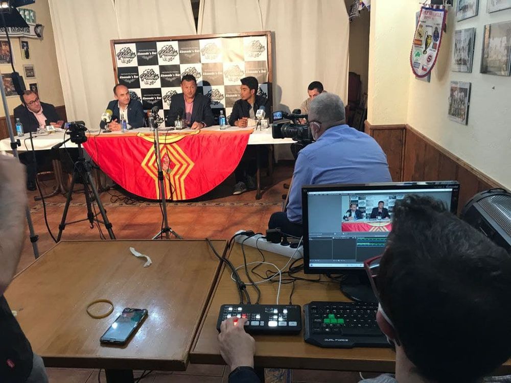 Grabando programa "la andanada del 5" temporada 2021
